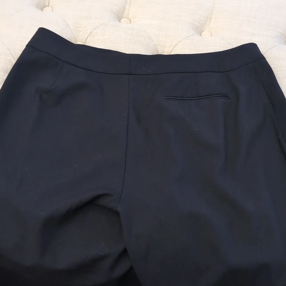 Lafayette 148 Black Wool Classic Straight Leg Trouser Sz 10 - Picture 6 of 8